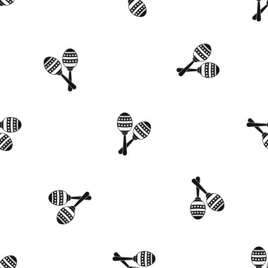 Marakas desen sorunsuz siyah