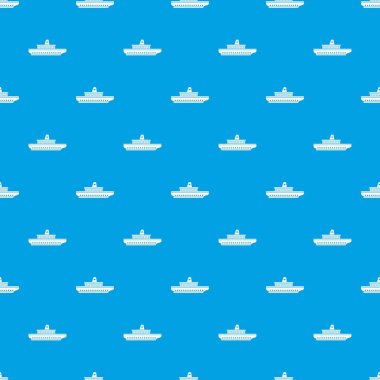Yolcu gemisi desen kesintisiz mavi
