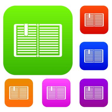 Bir yer imi ile açık kitap koleksiyonu ayarla