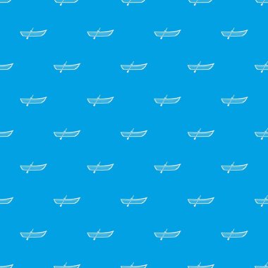 Kürek desen kesintisiz mavi ile tekne