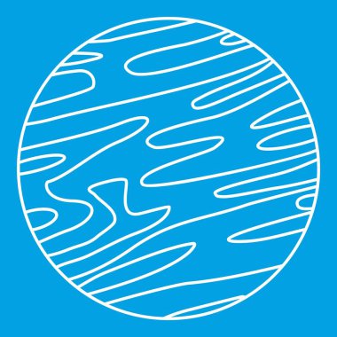 Uzak gezegen simgesi, anahat stili