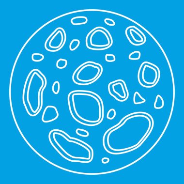 Ölü gezegen simgesi, anahat stili