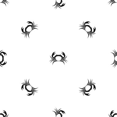 Yengeç desen sorunsuz siyah