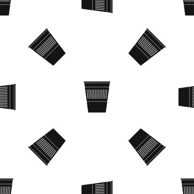 Plastik office atık bin desen sorunsuz siyah