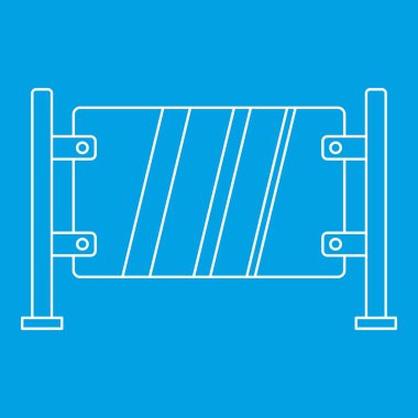 Cam kapı simgesi, anahat stili