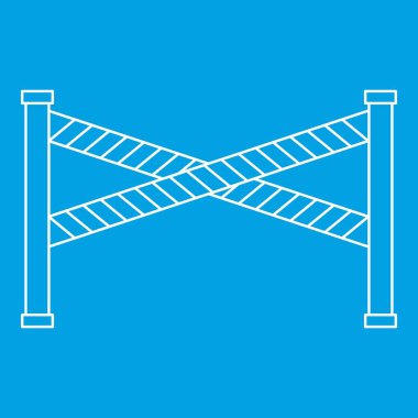 Polis satırı simgesi, anahat stili