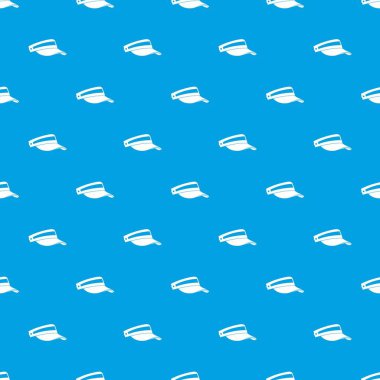 Güneş şapkası desen kesintisiz mavi