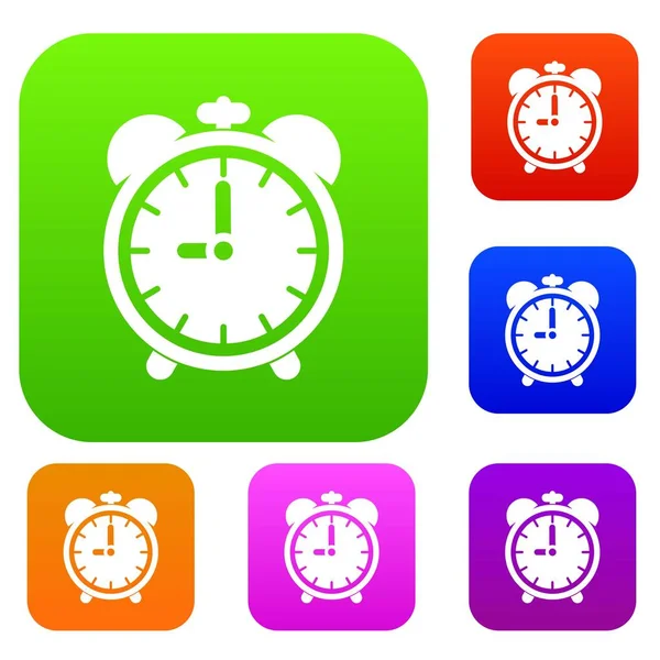 Reloj despertador conjunto colección — Vector de stock