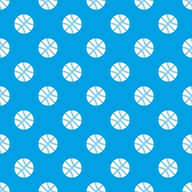 Basketbol topu desen kesintisiz mavi