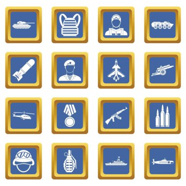 Savaş simgeleri mavi ayarla