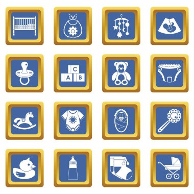 Yeni doğan simgeleri mavi ayarla