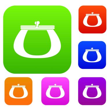 Retro çanta koleksiyonu ayarla