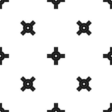 Büyük yol kavşağı desen sorunsuz siyah