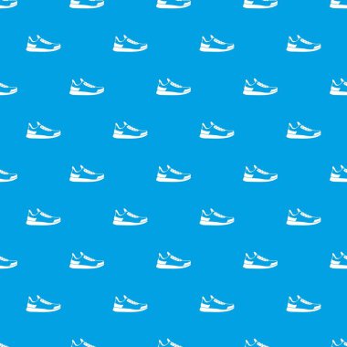 Spor ayakkabı desen kesintisiz mavi