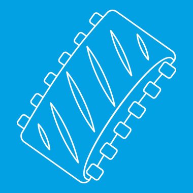 Domuz kaburgası simgesi, dış hat biçimi