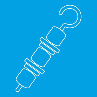 Izgara et kebabı simgesi, anahat stili