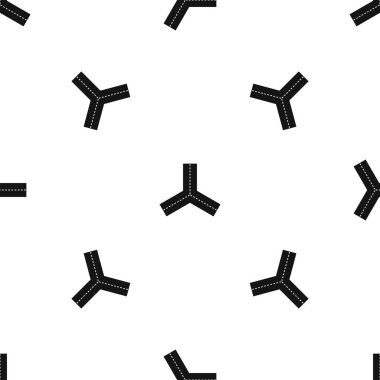 Üç yol desen sorunsuz siyah