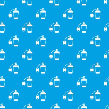 Retro parfüm desen kesintisiz mavi