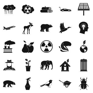 Kaynakları Icons set, basit tarzı