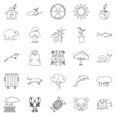 Kutsal Icons set, anahat stili