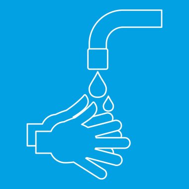 Yıkama elleri simgesi, taslak biçimi
