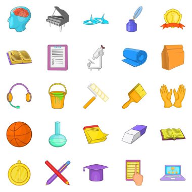 Yeni bilgi Icons set, karikatür tarzı