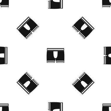 Erkek boxer külot sorunsuz siyah desen