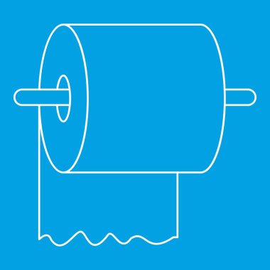 Tuvalet kağıdı tutucu simgesini, anahat stili