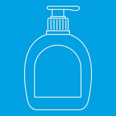 Sabun şişe simgesi, anahat stili