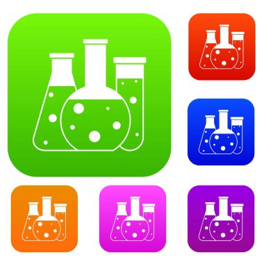 Laboratuvar Şişeler koleksiyonu ayarla