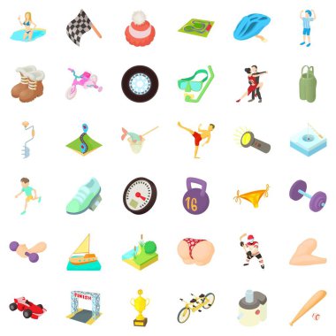 Etkinlik hayat simgeler kümesi, karikatür tarzı