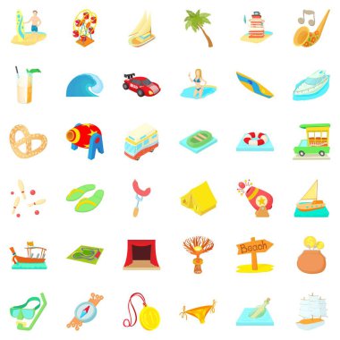 Zaman macera simgeler kümesi, karikatür tarzı