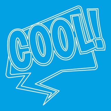 Serin, komik metin ses efekti simgesi, anahat stili