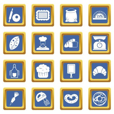 fırın simgeleri mavi ayarla