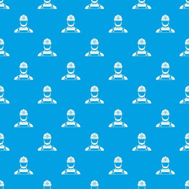 Erkek madenci desen kesintisiz mavi