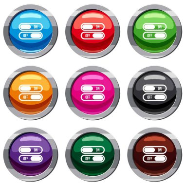 9 koleksiyon düğmesini açma ve kapatma küme