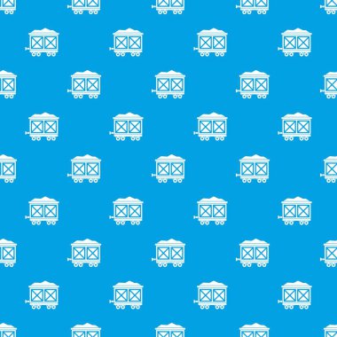 Altın desen kesintisiz mavi tekerlekli cart