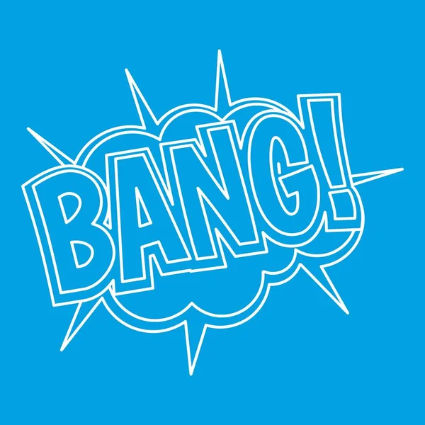 Bang, explosion ikon, dispositionsformat — Stock vektor