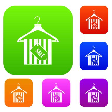 Askı satış etiketiyle koleksiyonu ayarla