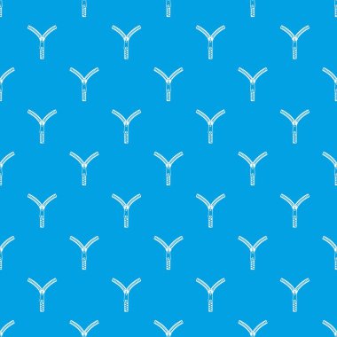 Fermuar kilit desen kesintisiz mavi