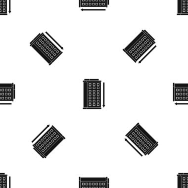 Uzun bina ve oku desen sorunsuz siyah