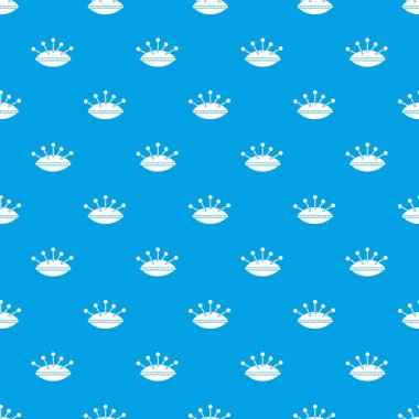 İğne desen kesintisiz mavi yastık