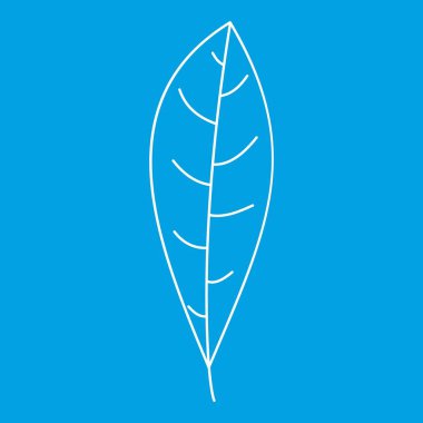 Ağaç yaprak simgesiyle, anahat stili