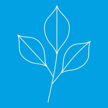 Üç kutsal kişilerin resmi, anahat tarzı yapraklar