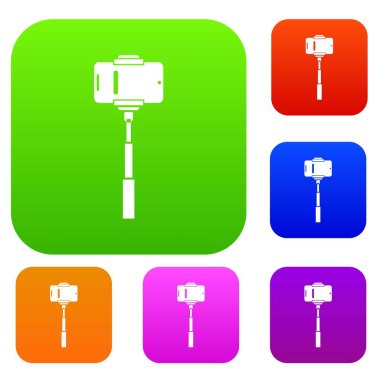 Cep telefonu selfie sütür koleksiyonu ayarla