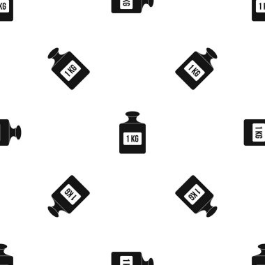 Bir kilogram ağırlık desen, basit tarzı