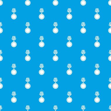 Kazanan madalya desen kesintisiz mavi