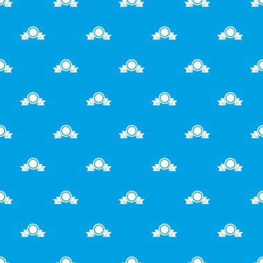 Şerit deseni ile kesintisiz mavi madalya