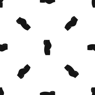 Kadın ameliyattan göbek için hazırlanan desen sorunsuz siyah