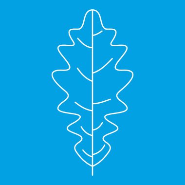 Meşe yaprağı simgesi, anahat stili